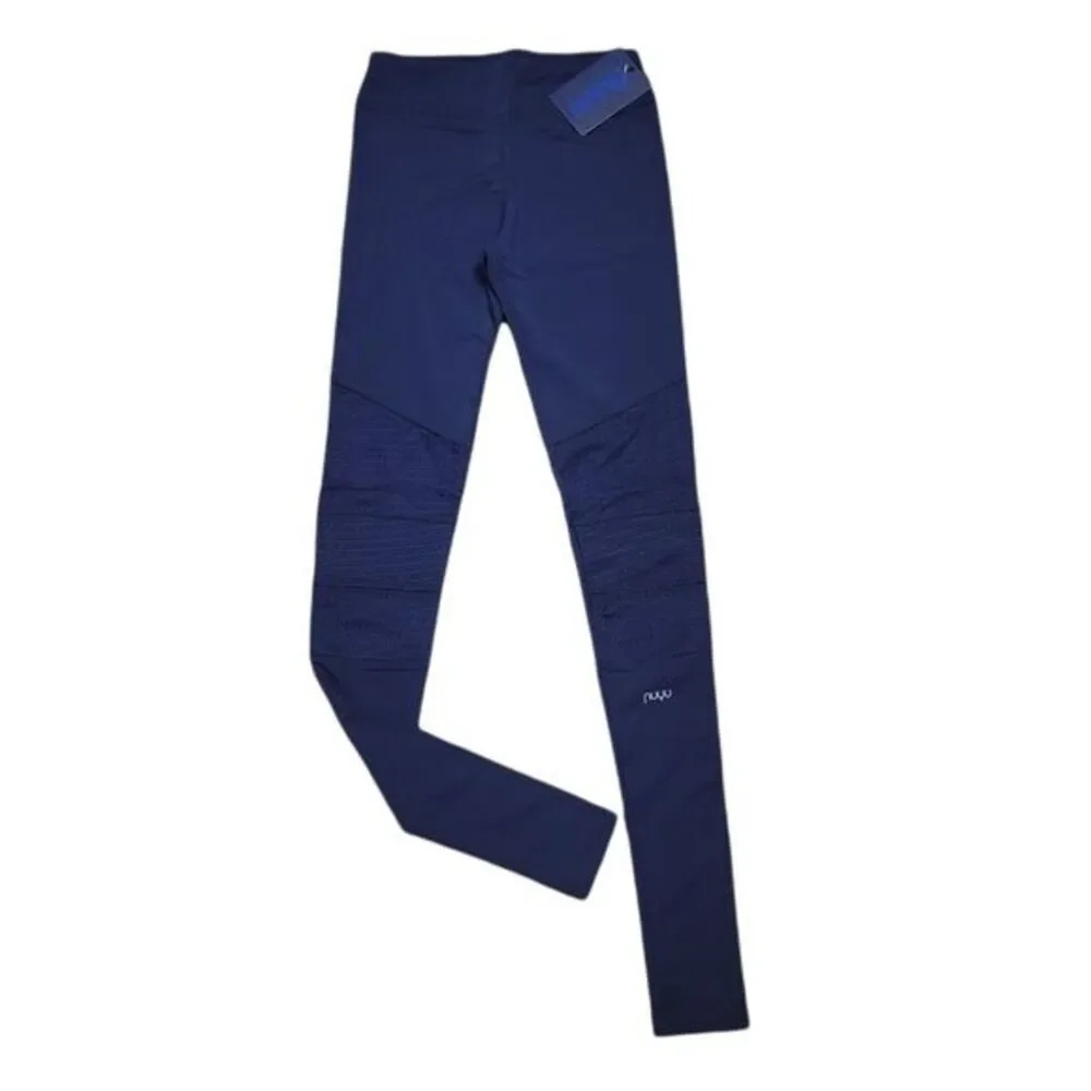NUYU Biker Mesh high rise legging in navy